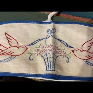 Beautiful vintage embroidered hanger cover